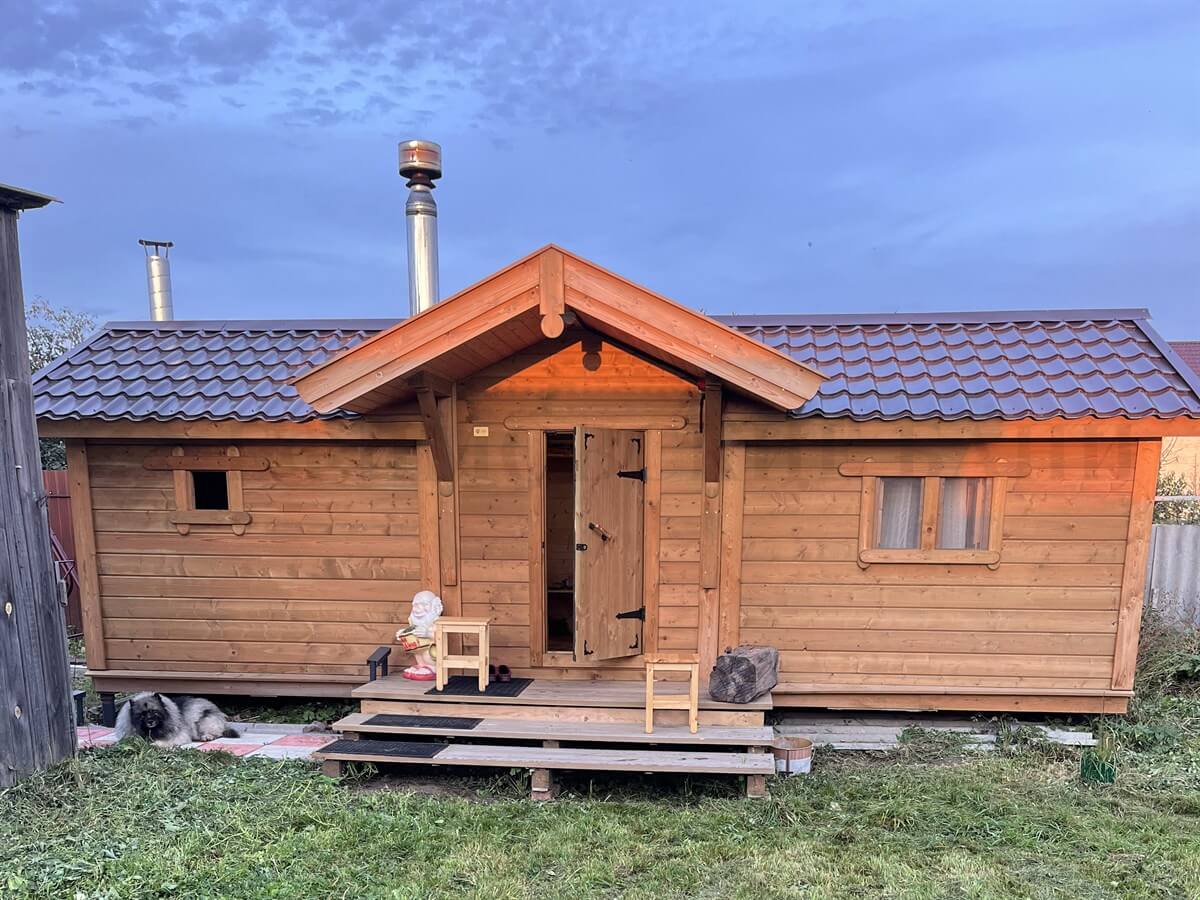 Каркасная баня «Белая Берёза» — внешний вид. Фото 9