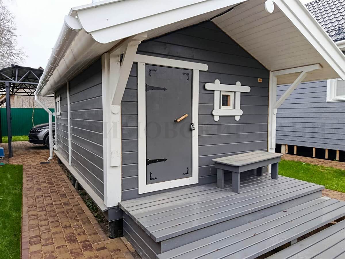 Каркасная баня «Калина Красная» — внешний вид. Фото 10