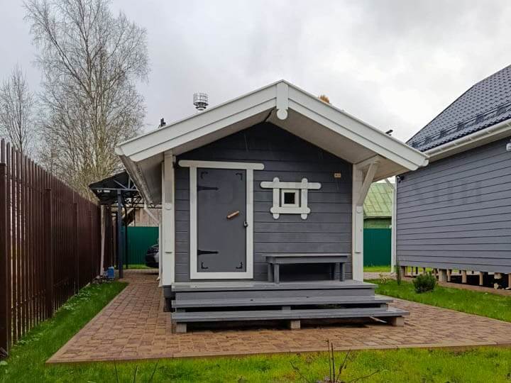 Каркасная баня «Калина Красная» — внешний вид. Фото 11