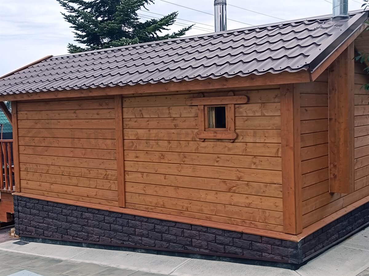 Каркасная баня «Калина Красная» — внешний вид. Фото 2