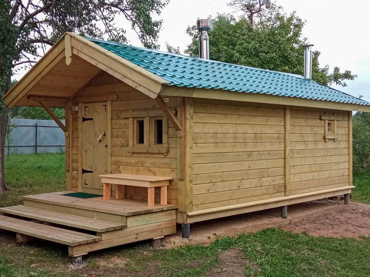 Каркасная баня «Калина Красная» — внешний вид. Фото 4