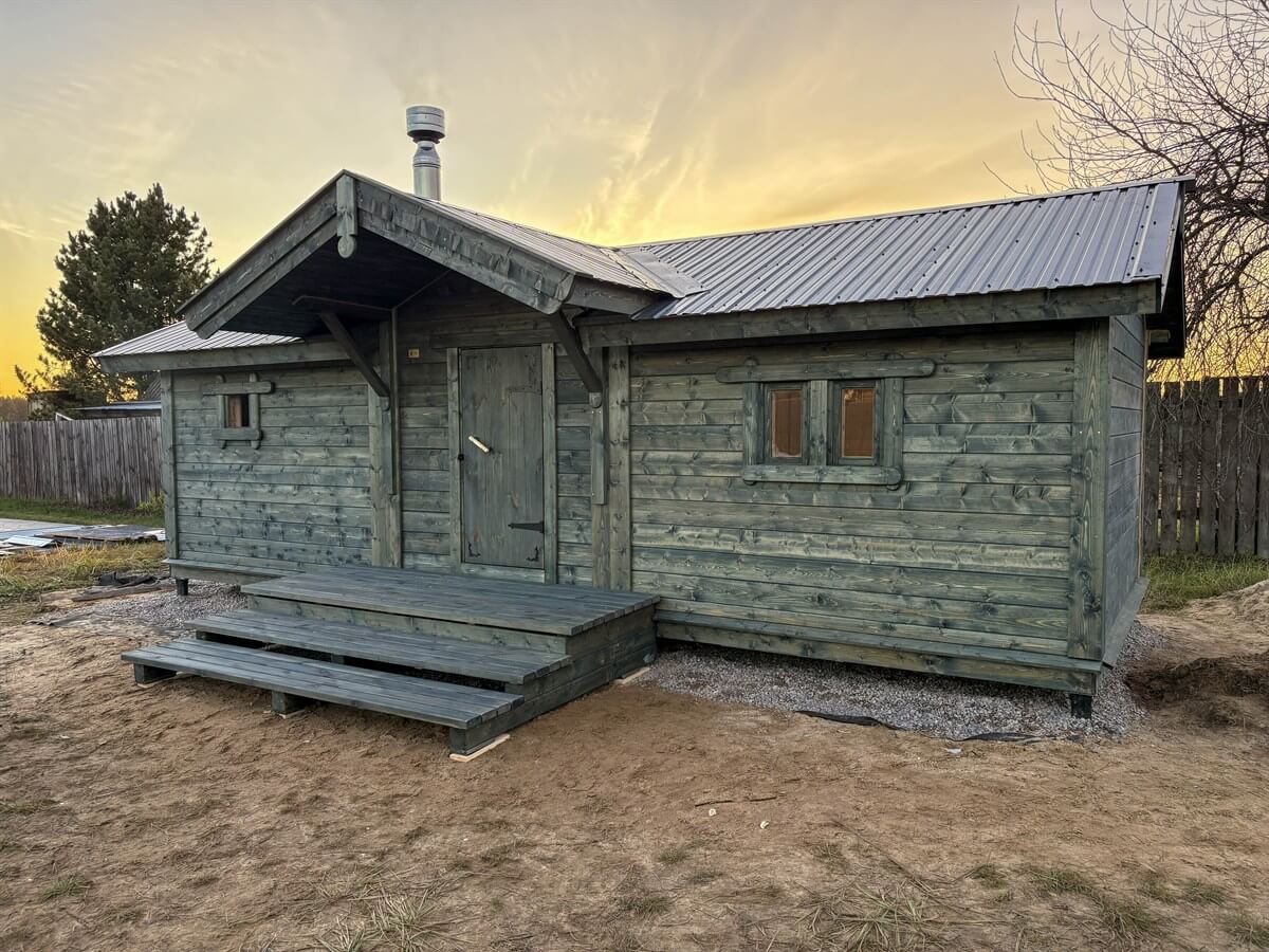 Каркасная баня «Белая Берёза» — внешний вид. Фото 10