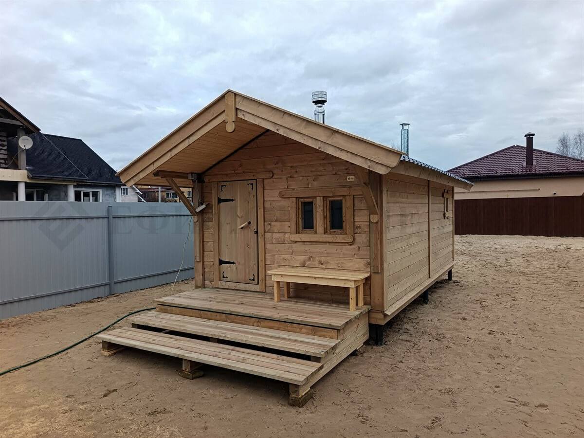 Каркасная баня «Калина Красная» — внешний вид. Фото 6