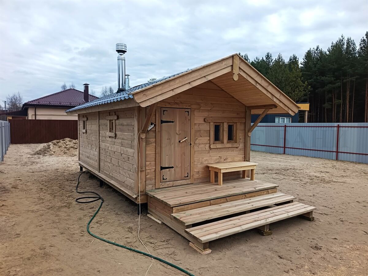 Каркасная баня «Калина Красная» — внешний вид. Фото 7