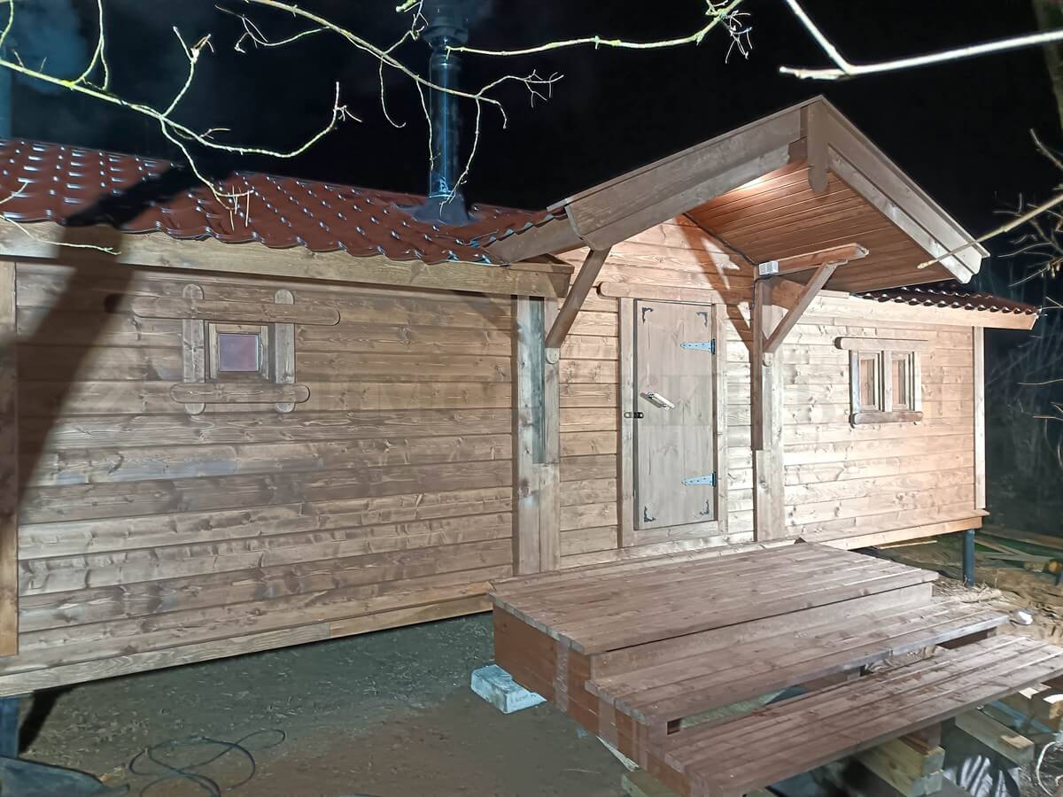 Каркасная баня «Белая Берёза» — внешний вид. Фото 12