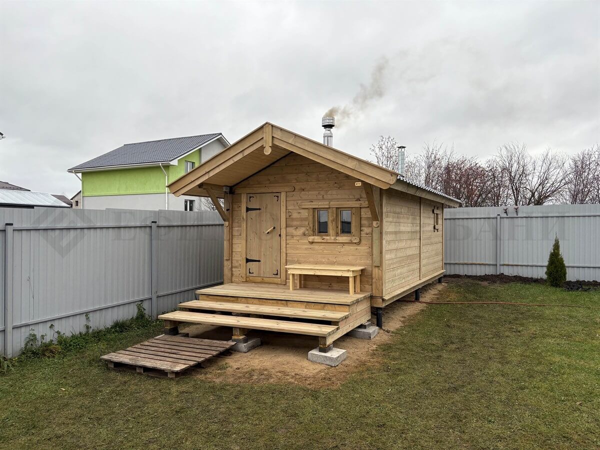 Каркасная баня «Калина Красная» — внешний вид. Фото 11