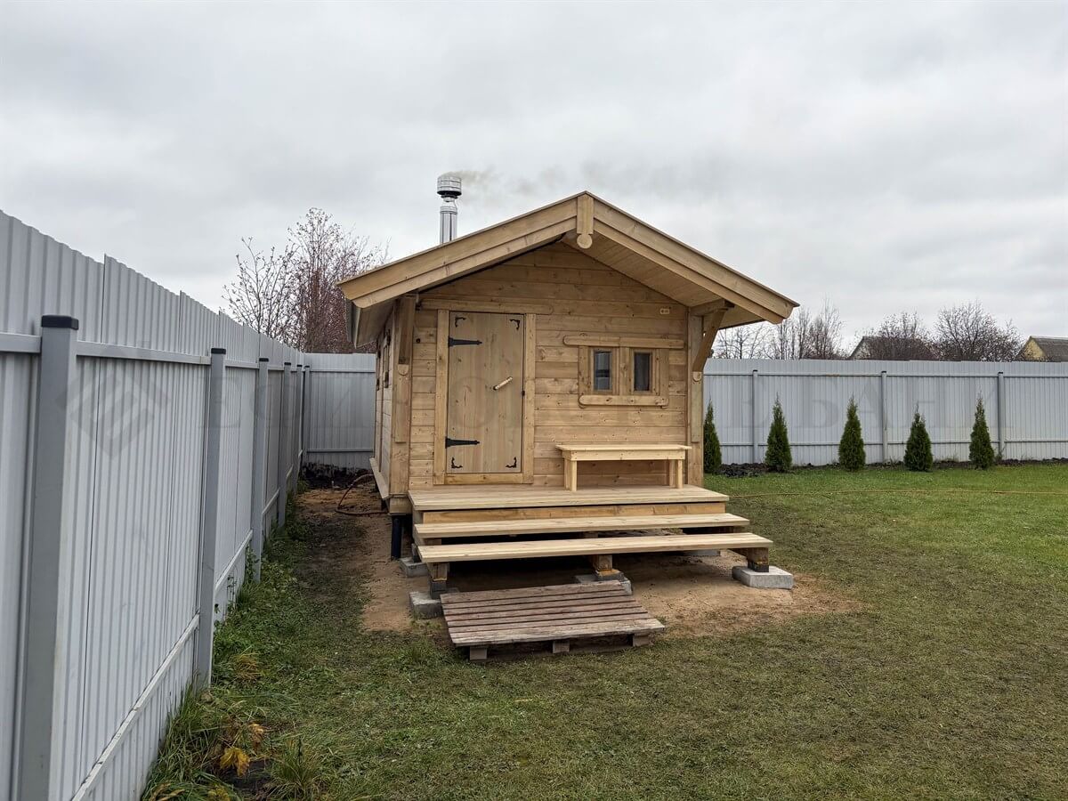 Каркасная баня «Калина Красная» — внешний вид. Фото 12