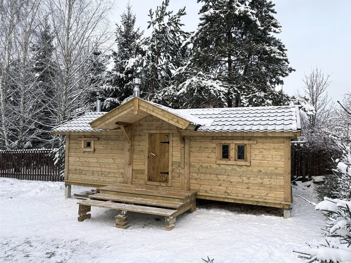 Каркасная баня «Белая Берёза» — внешний вид. Фото 10