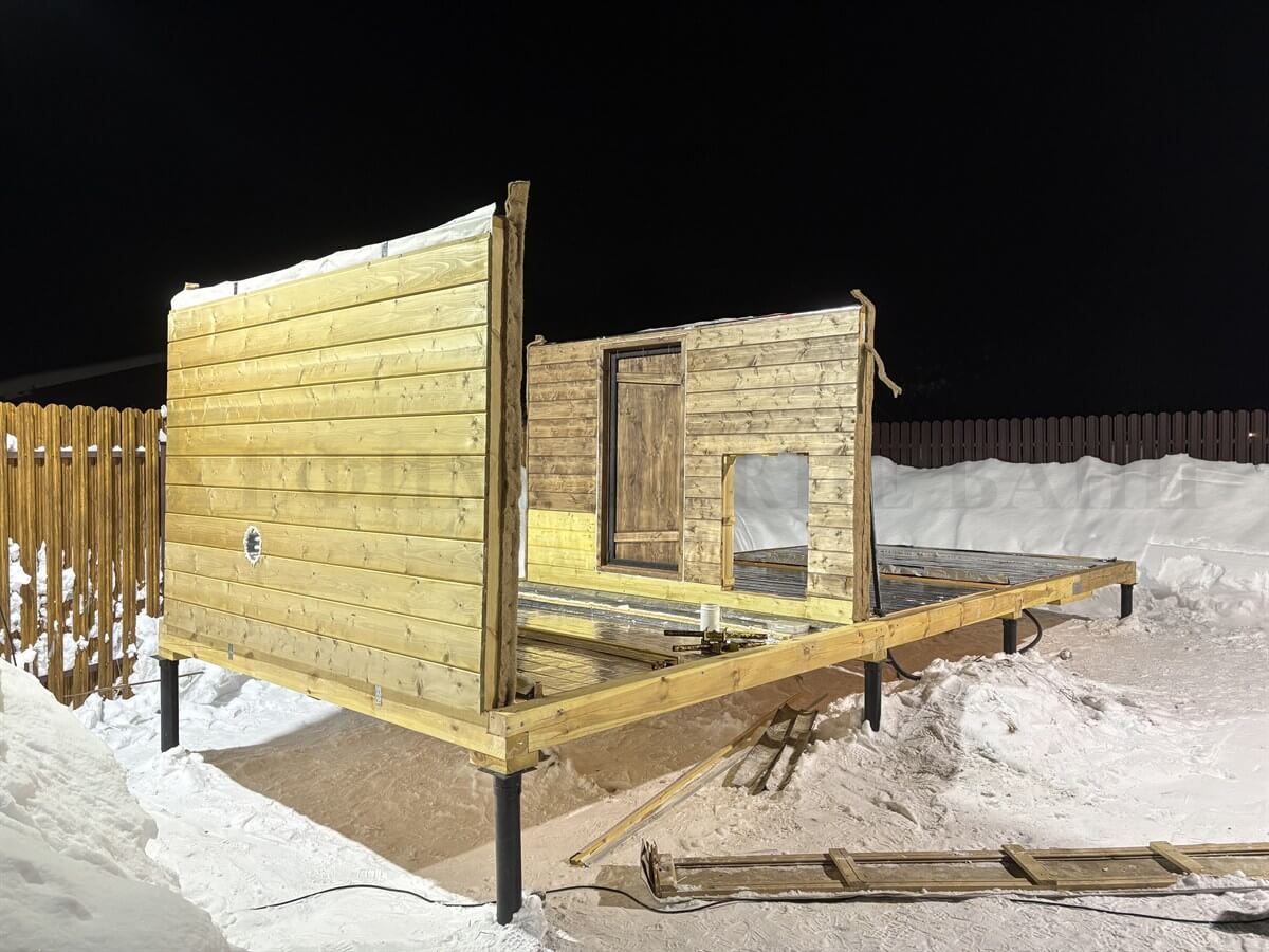 Каркасная баня «Русская Сказка». Фото 3