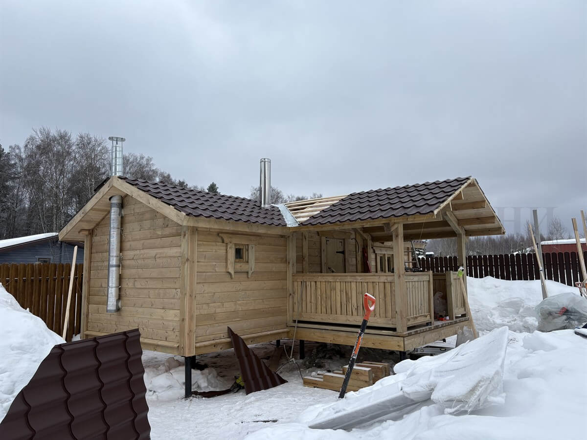 Каркасная баня «Русская Сказка». Фото 6