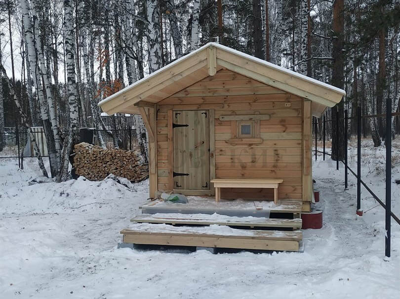 Каркасная баня «Калина Красная» — внешний вид. Фото 3