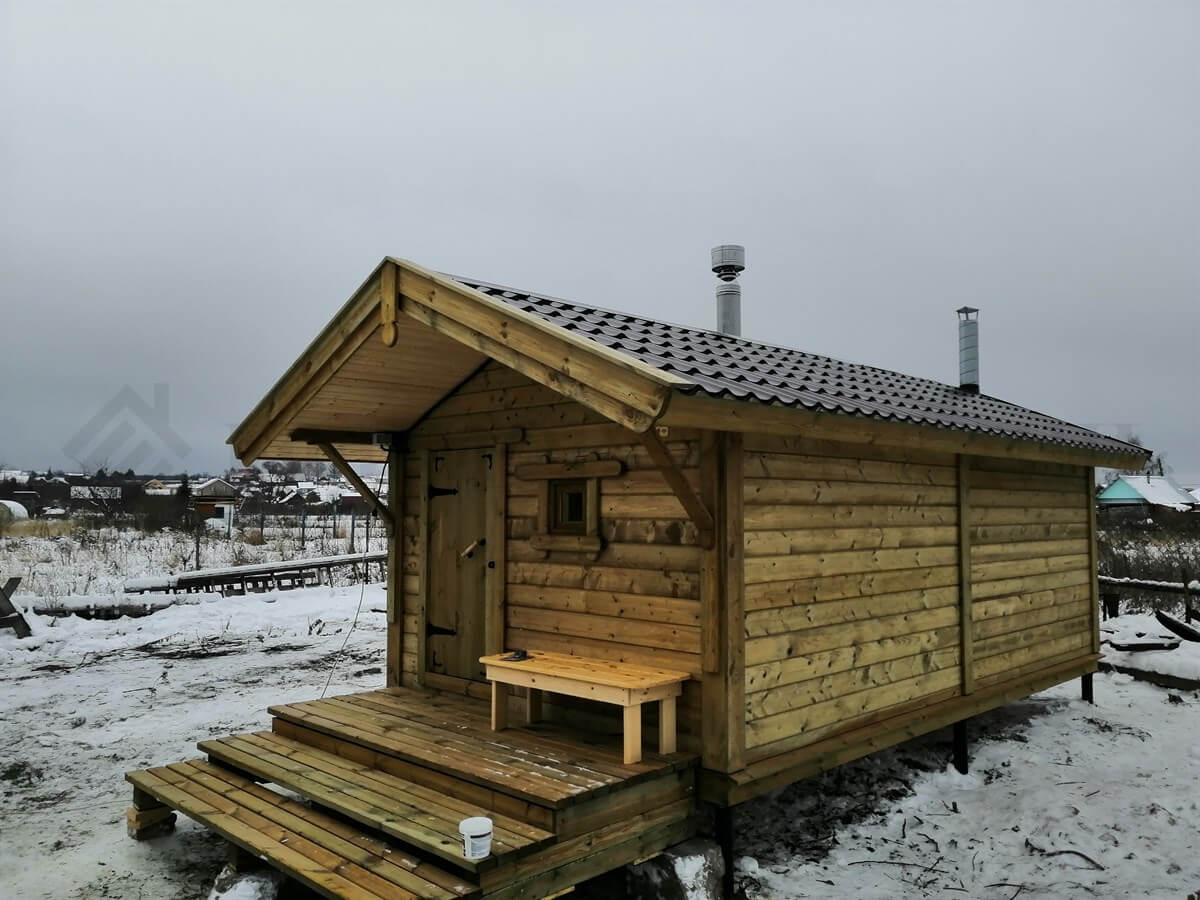 Каркасная баня «Калина Красная» — внешний вид. Фото 7