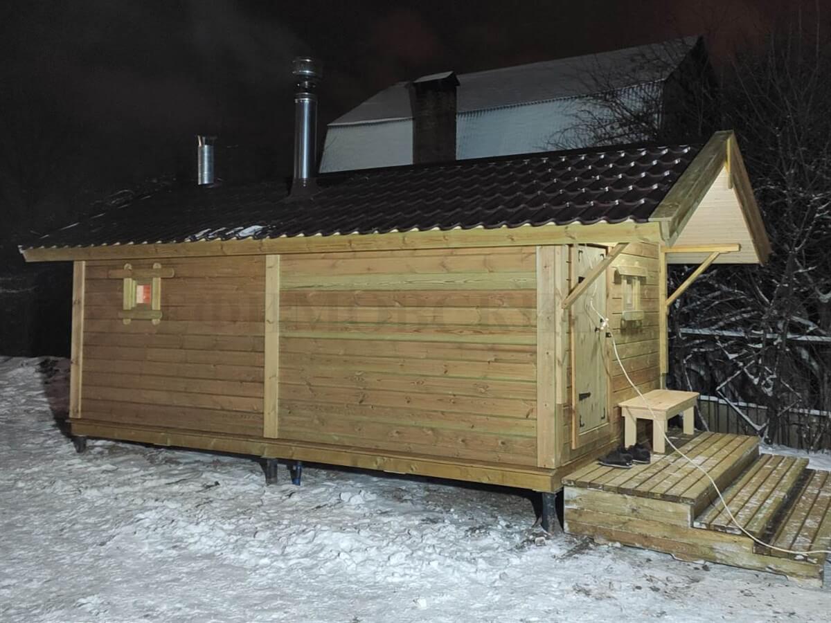 Каркасная баня «Калина Красная» — внешний вид. Фото 4