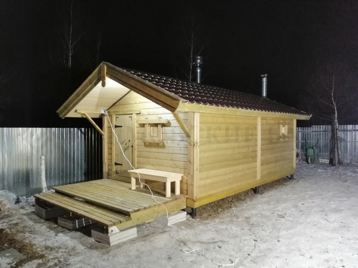 Каркасная баня «Калина Красная» — внешний вид. Фото 5