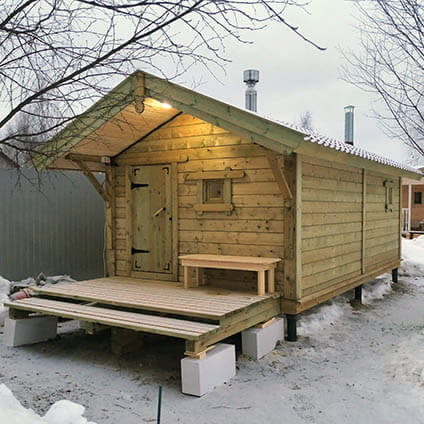 Баня «Калина Красная» под ключ. Солнечногорск, Московская область