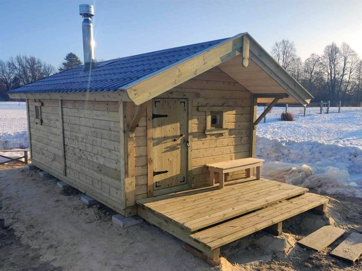 Каркасная баня «Калина Красная» — внешний вид. Фото 5