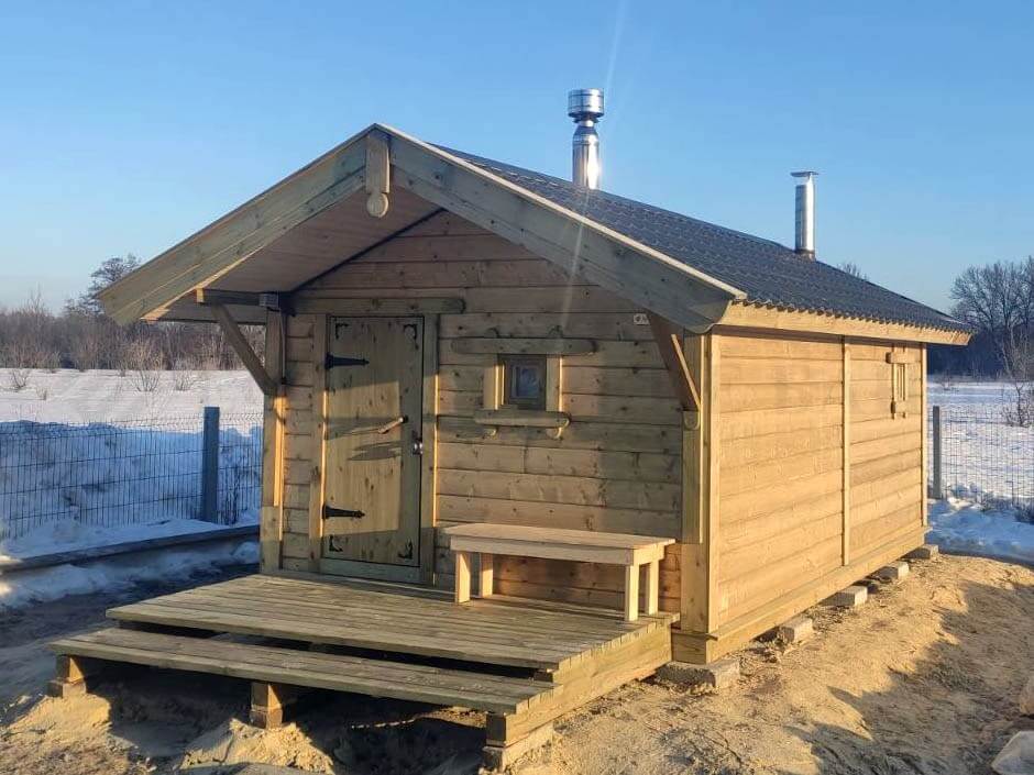 Каркасная баня «Калина Красная» — внешний вид. Фото 6