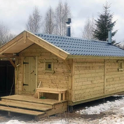 Каркасная баня «Калина Красная» под ключ. Солнечногорск, Московская область