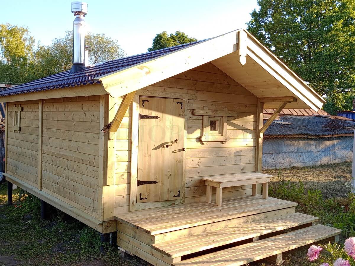 Каркасная баня «Калина Красная» — внешний вид. Фото 5