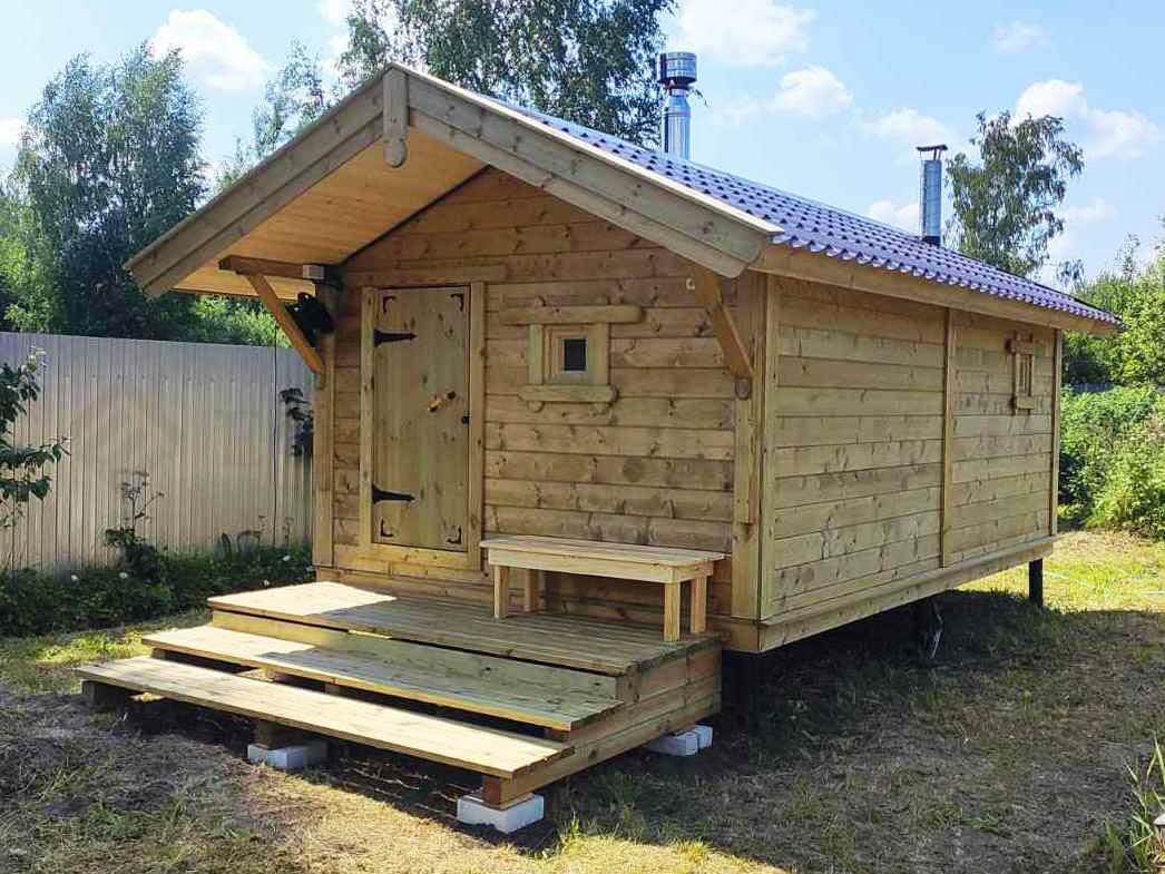 Каркасная баня «Калина Красная» — внешний вид. Фото 6