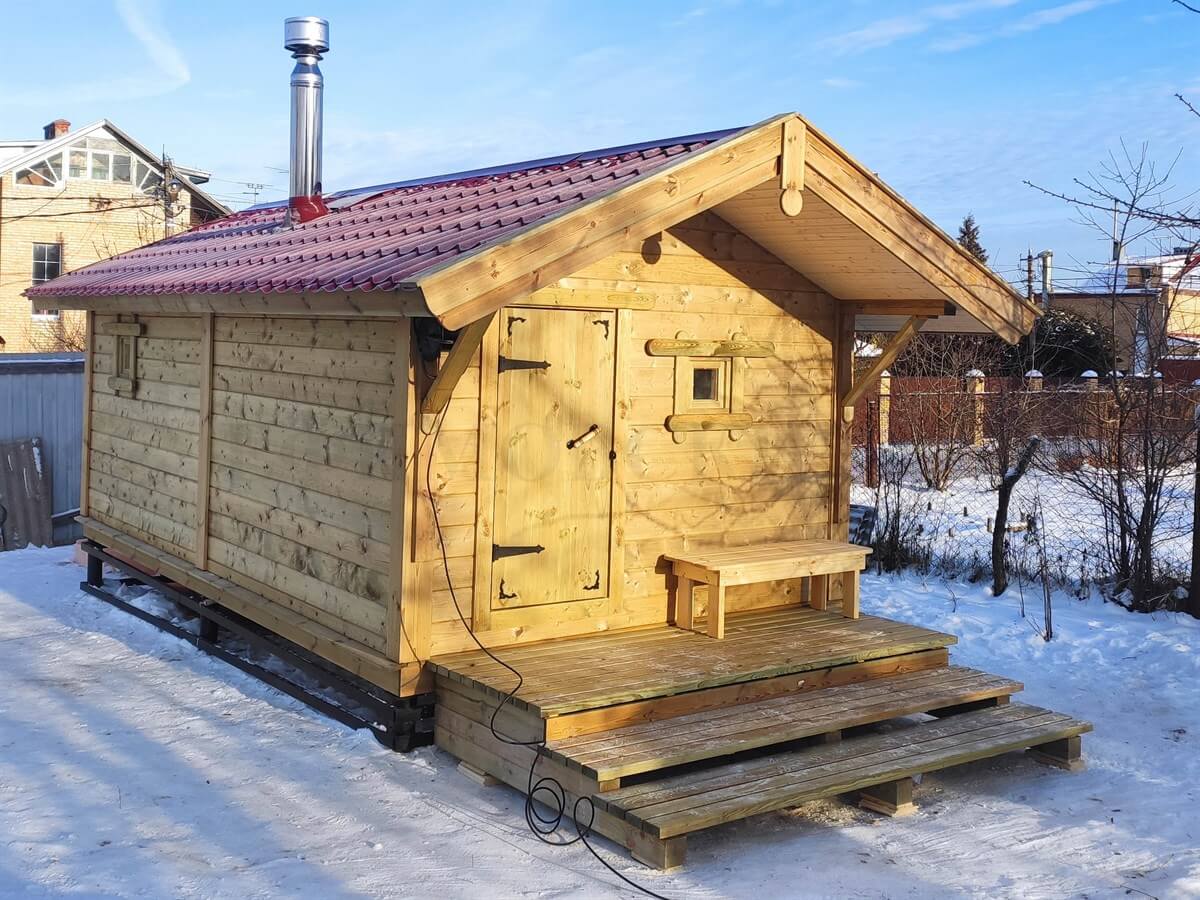 Каркасная баня «Калина Красная» — внешний вид. Фото 7