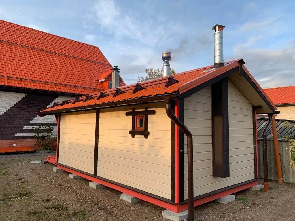 Каркасная баня «Калина Красная» — внешний вид. Фото 10