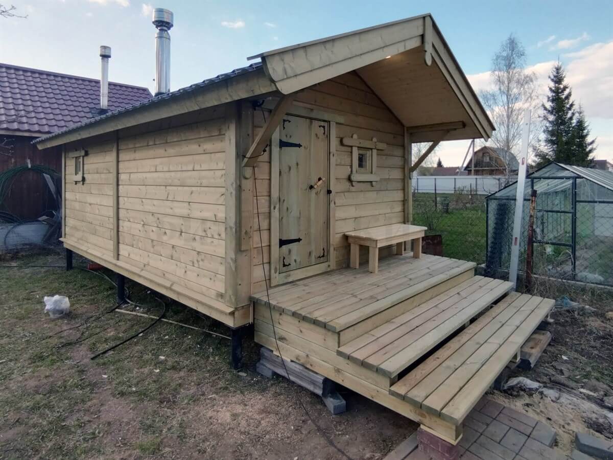 Каркасная баня «Калина Красная» — внешний вид. Фото 7