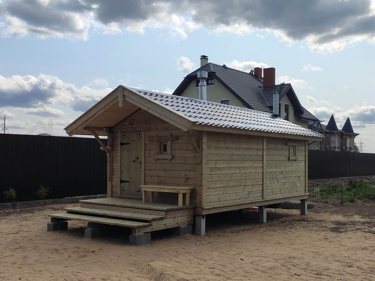 Каркасная баня «Калина Красная» — внешний вид. Фото 6