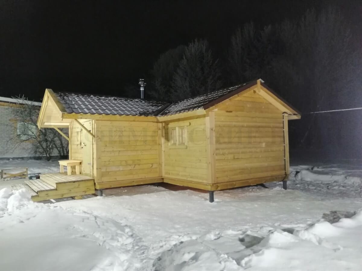 Самостоятельная сборка бани. Фото 30