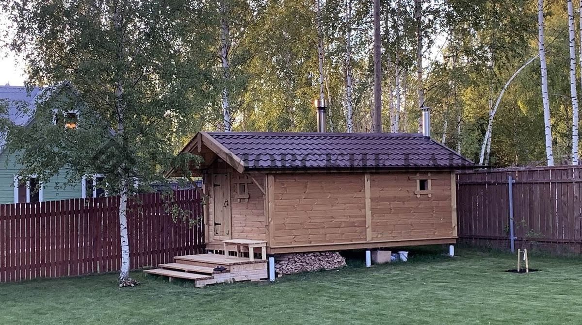 Каркасная баня «Калина Красная» — внешний вид. Фото 16
