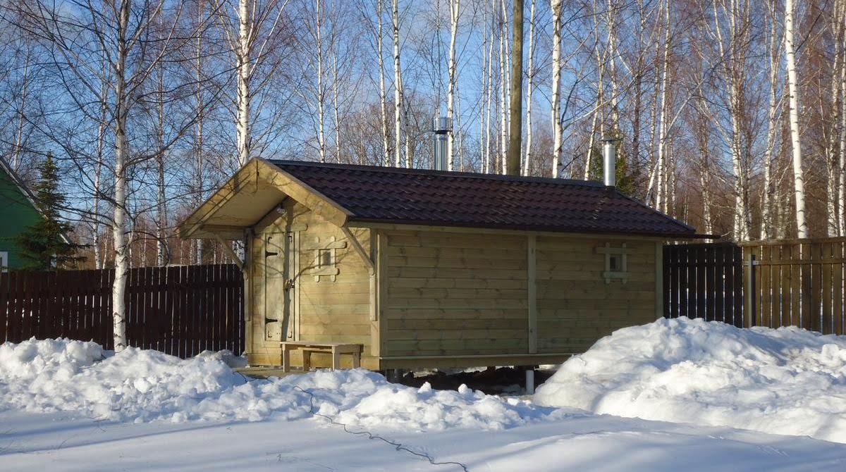 Каркасная баня «Калина Красная» — внешний вид. Фото 9