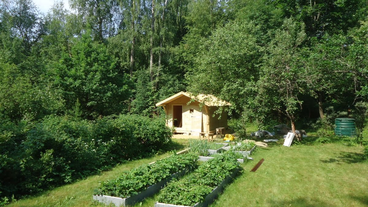 Каркасная баня «Калина Красная» — установка. Фото 4