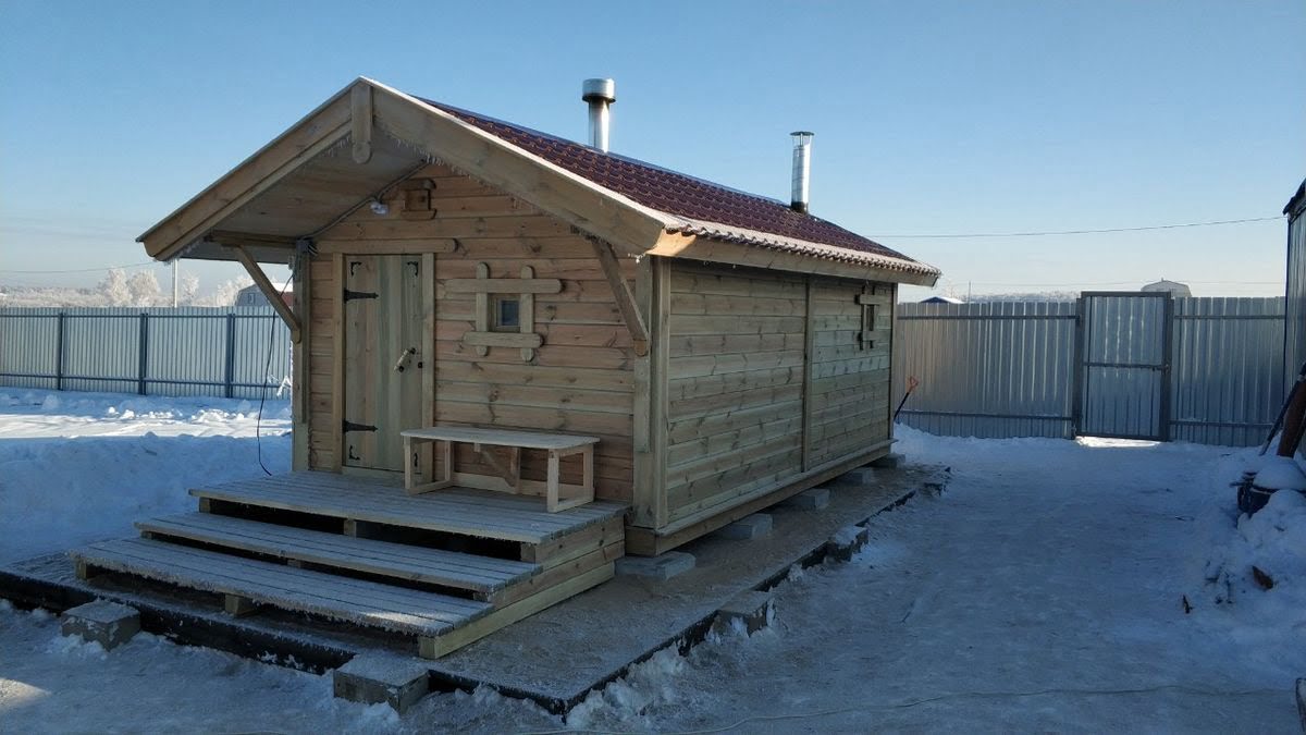 Каркасная баня «Калина Красная» — внешний вид. Фото 14