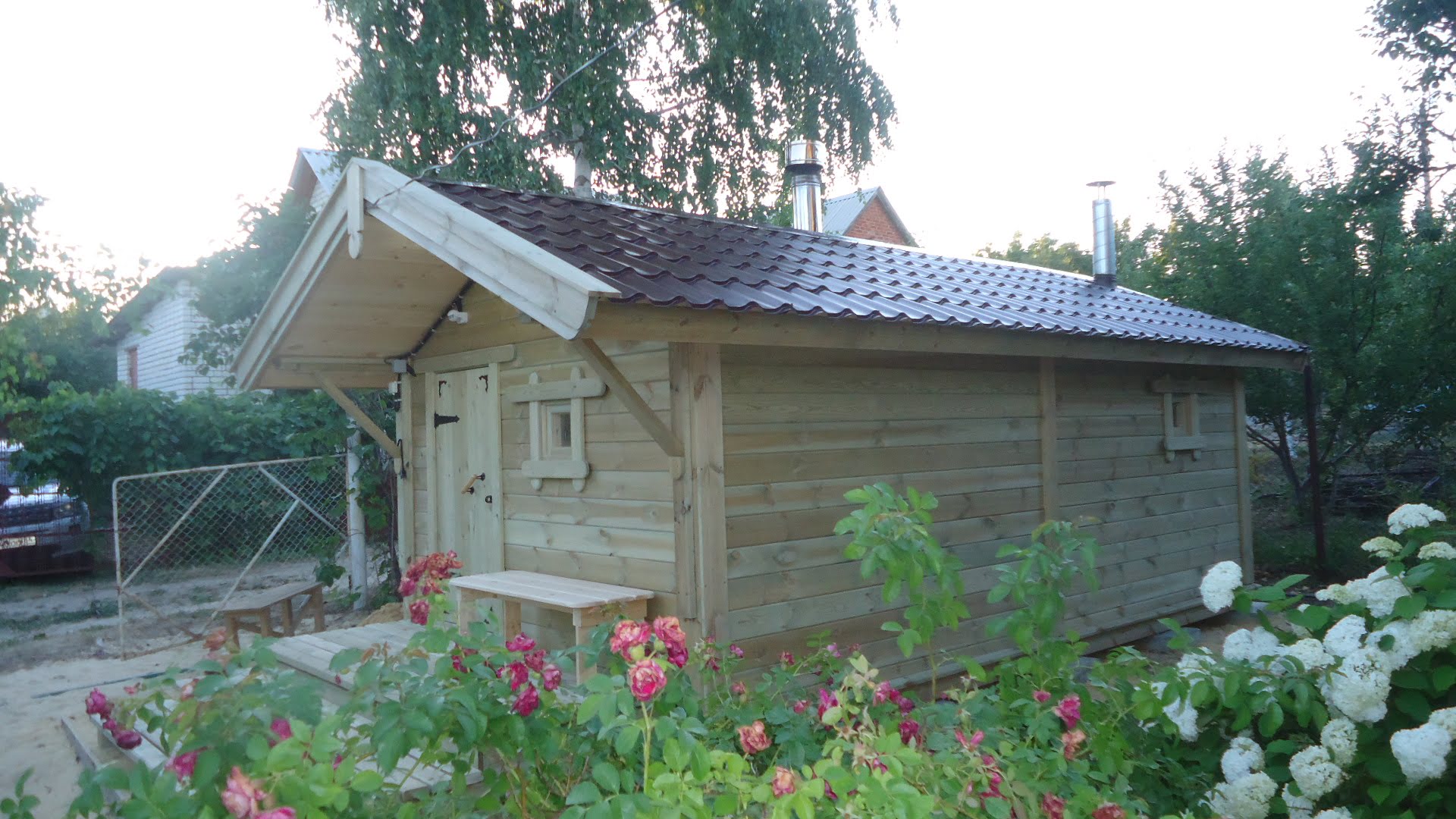 Каркасная баня «Калина Красная» — внешний вид. Фото 8