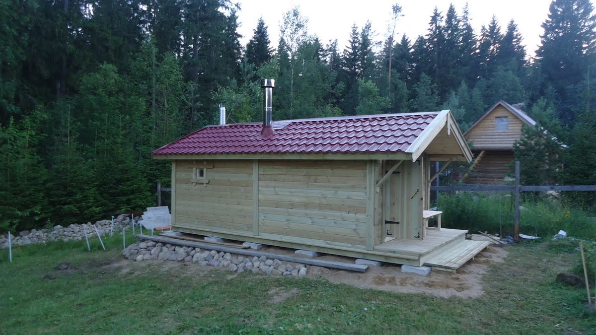 Каркасная баня «Калина Красная» — внешний вид. Фото 14
